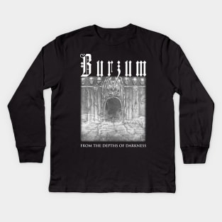 Burzum From The Depths Of Darkness | Black Metal Kids Long Sleeve T-Shirt